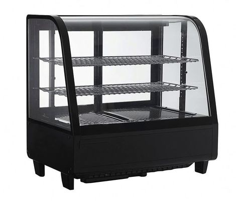Kue Sliding Door Countertop Tampilan Chiller Komersial
