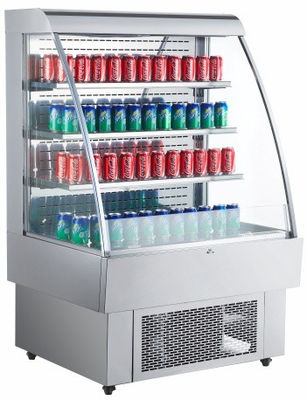 Vertikal 380L Hypermarket Multideck Display Kulkas