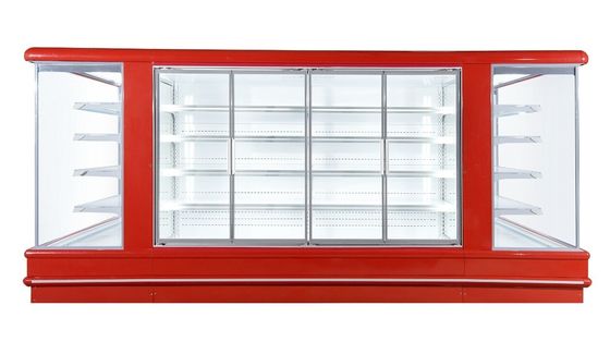 Refrigerasi Vertikal Supermarket Multideck Chiller Terbuka