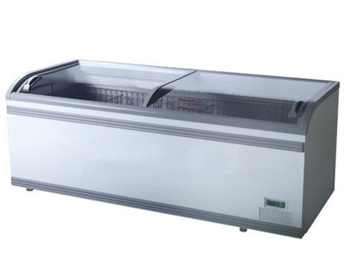 2,1 m Es Krim Horisontal Supermarket Freezer Island